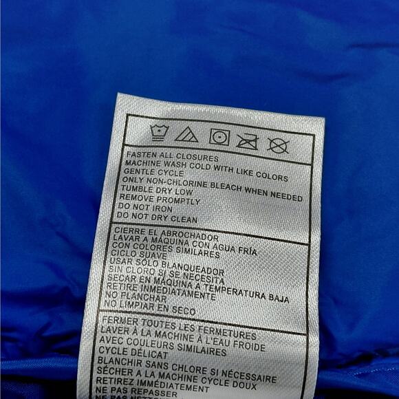 Spyder Mens Large Hooded Jacket Electric Blue Packable ThermoWeb Water Resistant - Picture 16 of 16